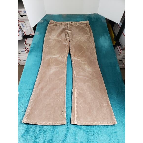 Gap Jeans Size 10 Womens Brown Velvet Stretch Pants Ladies Low Rise Bootcut - Picture 1 of 11